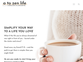 'atozenlife.com' screenshot