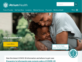 'atriumhealth.org' screenshot