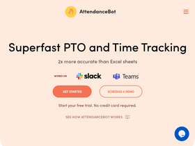 'attendancebot.com' screenshot