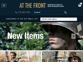 'atthefront.com' screenshot