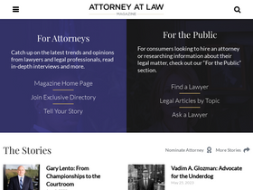 'attorneyatlawmagazine.com' screenshot