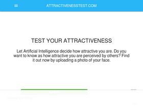 'attractivenesstest.com' screenshot