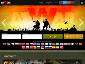 'atwar-game.com' screenshot