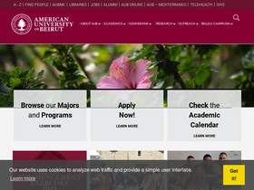 'aub.edu.lb' screenshot