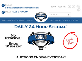 'auctionofchampions.com' screenshot