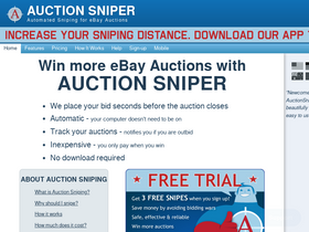 'auctionsniper.com' screenshot