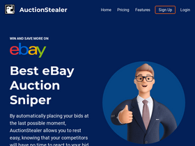 'auctionstealer.com' screenshot