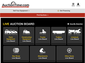 'auctiontime.com' screenshot