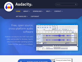 'audacityteam.org' screenshot