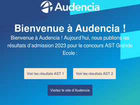 'audencia.com' screenshot
