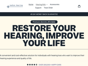 'audienhearing.com' screenshot