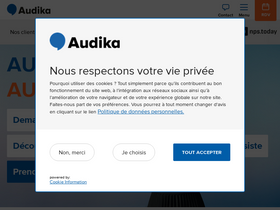 'audika.fr' screenshot