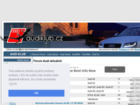 'audiklub.cz' screenshot