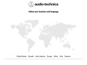 'audio-technica.com' screenshot