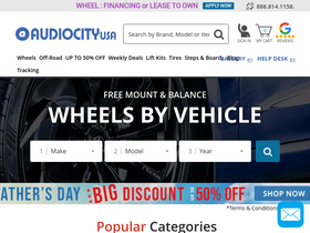 'audiocityusa.com' screenshot