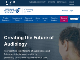 'audiology.org' screenshot