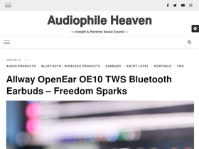 'audiophile-heaven.com' screenshot