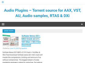 'audioplugins.net' screenshot