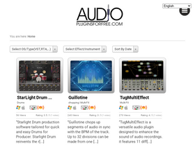 'audiopluginsforfree.com' screenshot