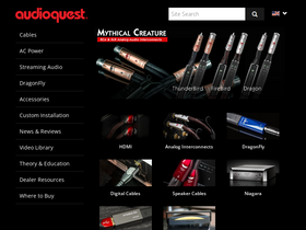 'audioquest.com' screenshot