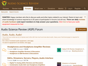 'audiosciencereview.com' screenshot