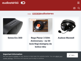 'audiostereo.pl' screenshot