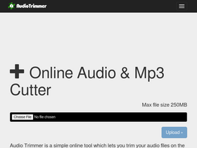 'audiotrimmer.com' screenshot