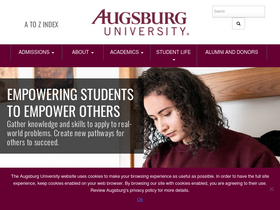 'augsburg.edu' screenshot