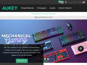 'aukey.com' screenshot