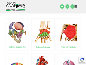 'auladeanatomia.com' screenshot