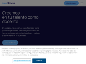 'aulaplaneta.com' screenshot