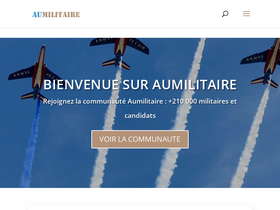 'aumilitaire.com' screenshot