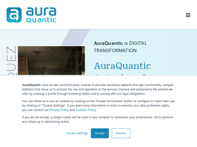 'auraquantic.com' screenshot