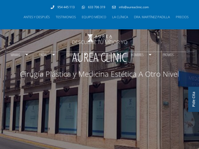 'aureaclinic.com' screenshot