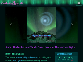 'aurorahunter.com' screenshot