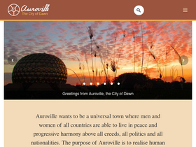 'auroville.org' screenshot