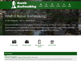 'aussiebushwalking.com' screenshot