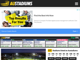 'austadiums.com' screenshot