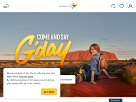 'australia.com' screenshot