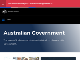 'australia.gov.au' screenshot