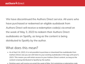 'authors-direct.com' screenshot