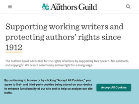 'authorsguild.org' screenshot