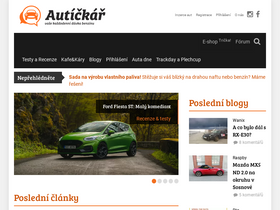 'autickar.cz' screenshot