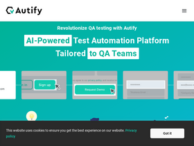 'autify.com' screenshot