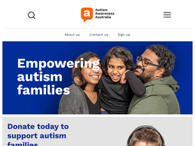 'autismawareness.com.au' screenshot