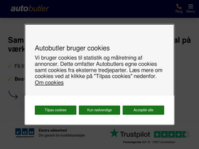 'autobutler.dk' screenshot