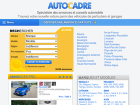 'autocadre.com' screenshot