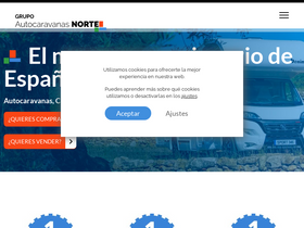 'autocaravanasnorte.com' screenshot