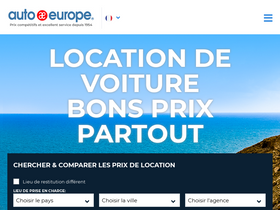 'autoeurope.fr' screenshot