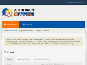 'autoforum.be' screenshot